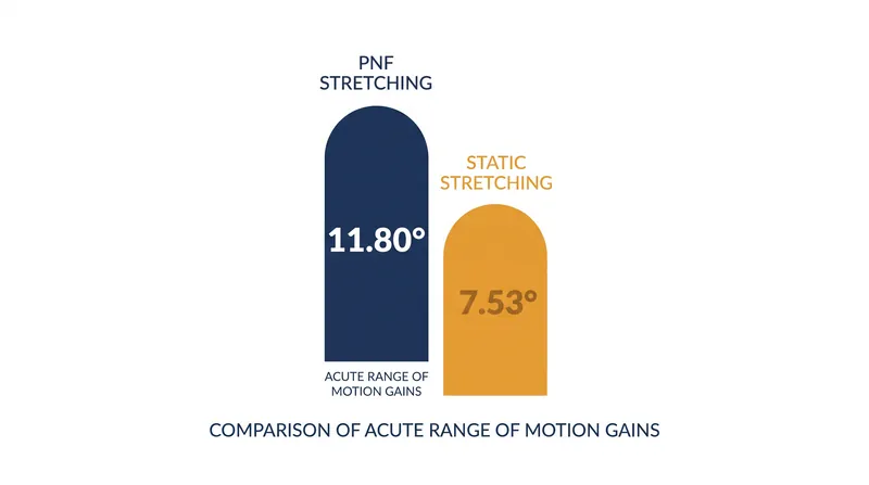 A single bout of PNF stretching yields significantly greater acute flexibility gains than traditional static holds.