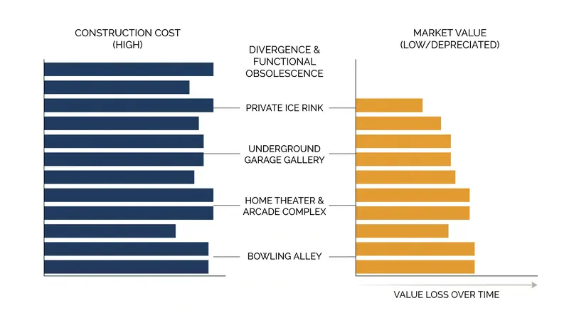 Hyper-personalized amenities often cost significantly more to build than the value they add to the property.