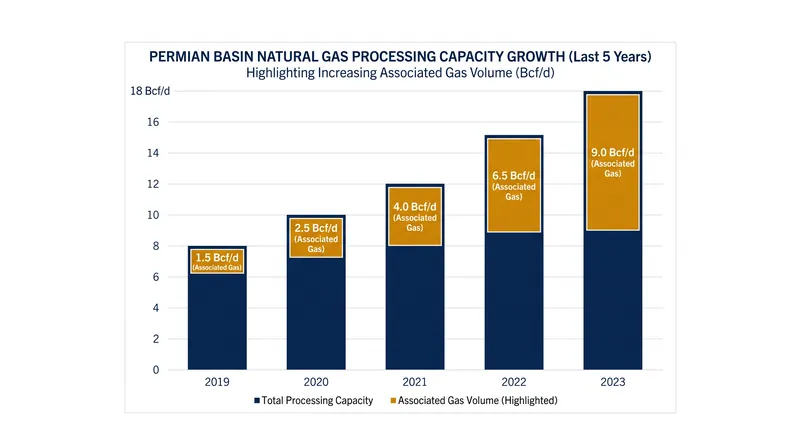 Midstream operators are expanding capacity to handle surging natural gas volumes in West Texas.