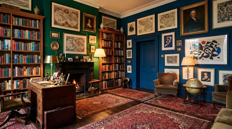 Curated abundance in maximalist spaces provides emotional warmth and creative stimulation.