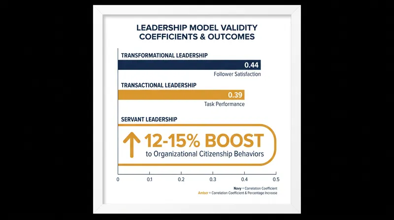 Meta-analytic data reveals the distinct predictive strengths of each leadership paradigm.