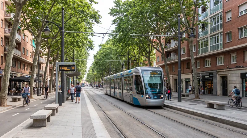 The permanence of steel tracks often spurs higher rates of transit-oriented real estate development compared to bus routes.