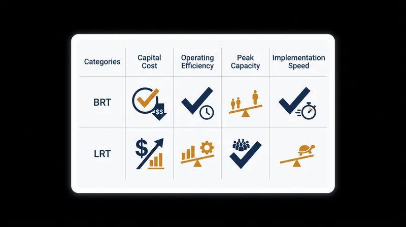 Choosing between rubber tires and steel rails requires balancing immediate budgets against long-term growth projections.