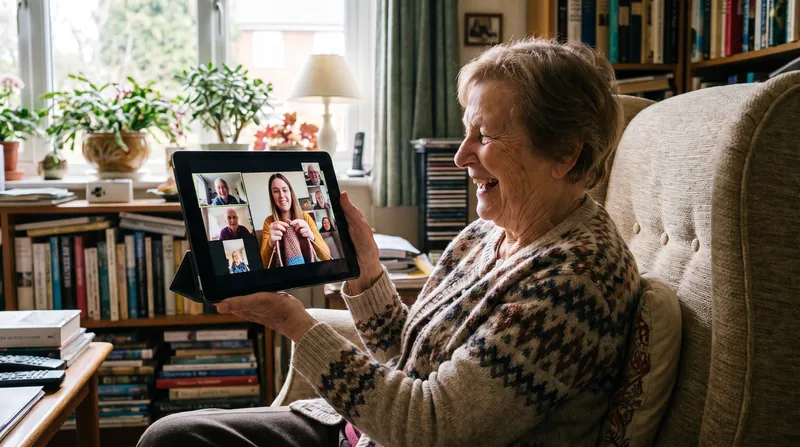 Virtual timebanking exchanges help combat social isolation among older adults.