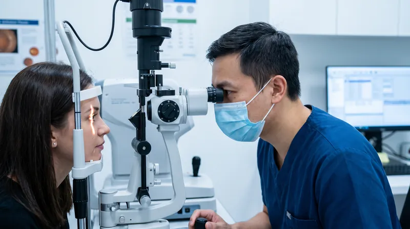 Eye care specialists use specialized microscopes to evaluate the health of the tear film and cornea.