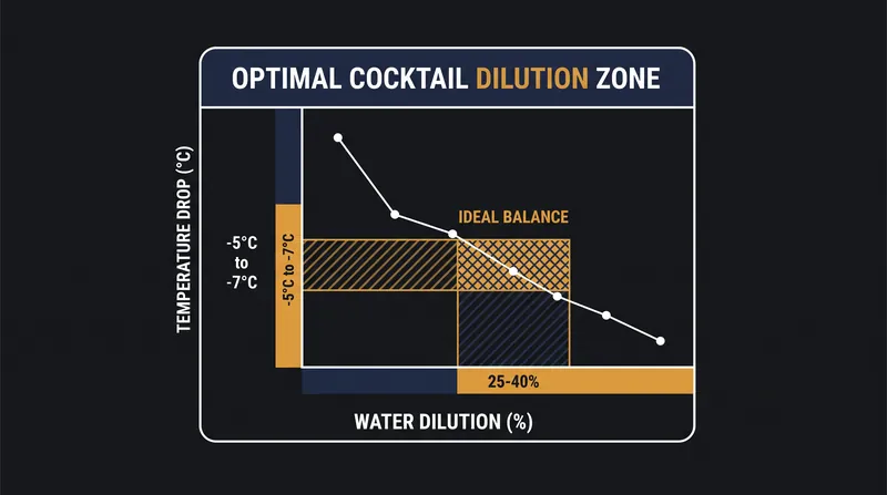 Dilution is inextricably linked to temperature: reaching sub-zero temperatures requires a specific percentage of ice to melt.