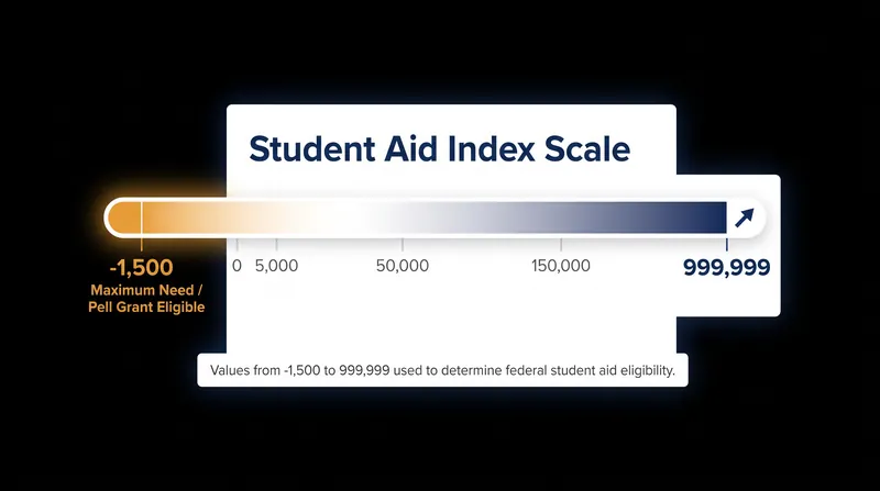 The new SAI scale introduces negative numbers to flag the highest levels of financial need.