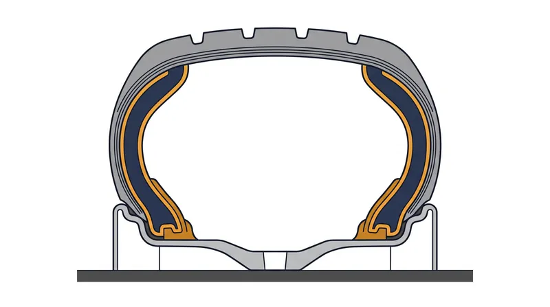 Self-supporting run-flat tires utilize reinforced sidewall inserts to bear the vehicle's weight when pneumatic pressure is lost.