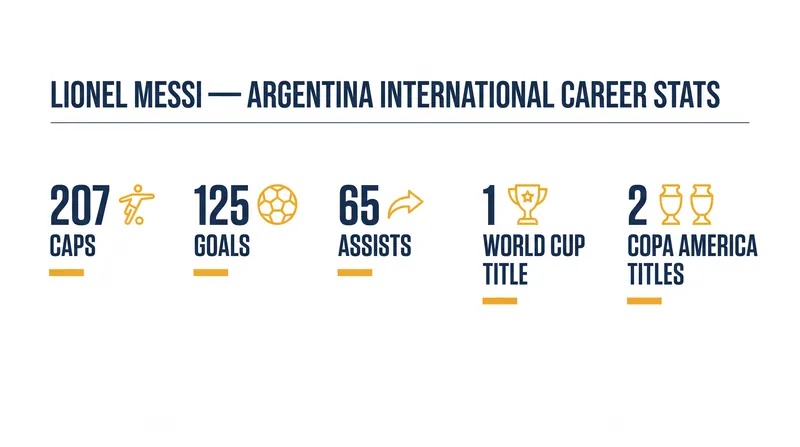 Messi departs as Argentina's all-time leader in appearances, goals, and assists.
