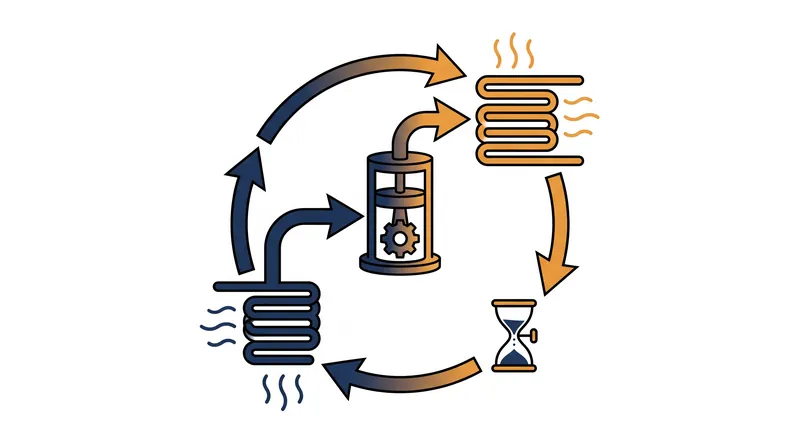 The refrigerant cycle relies on phase changes and pressure manipulation to absorb ambient heat and release it indoors.