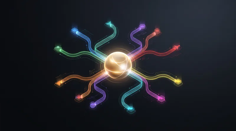A gating network evaluates each token and routes it to the most relevant expert sub-networks.