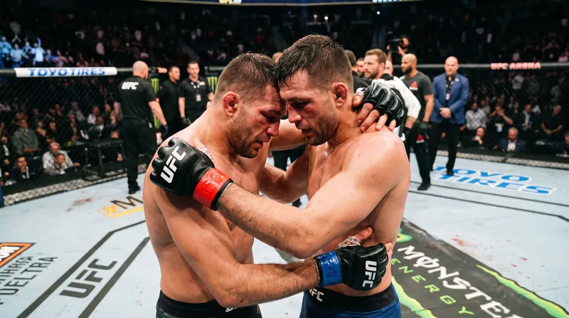 Despite a tense post-fight moment, cooler heads prevailed and respect was shown between the two camps.