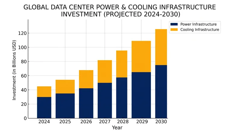 Investment in data center thermal management is surging as developers seek to build more efficient facilities.
