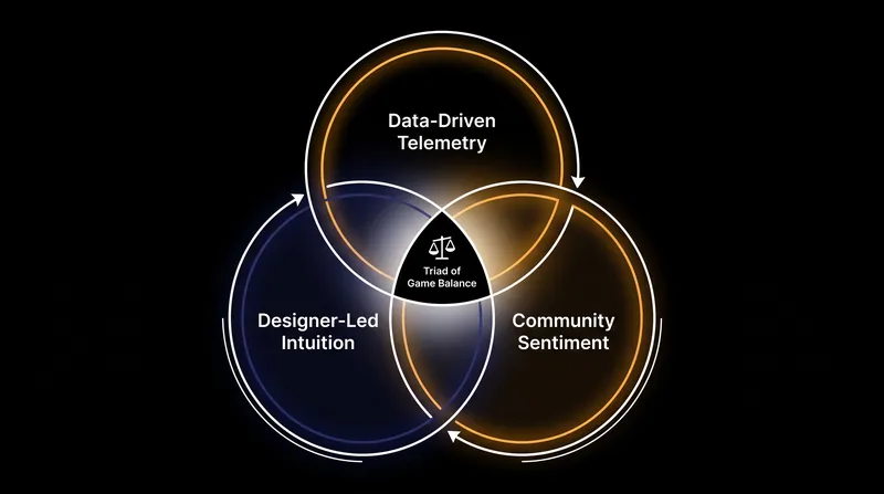Modern game balance relies on intersecting methodologies to maintain a healthy competitive ecosystem.