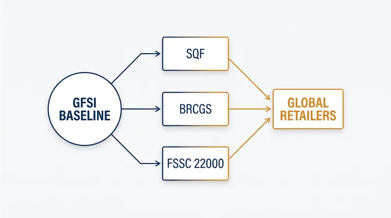 GFSI does not audit facilities directly; it benchmarks the schemes that do.