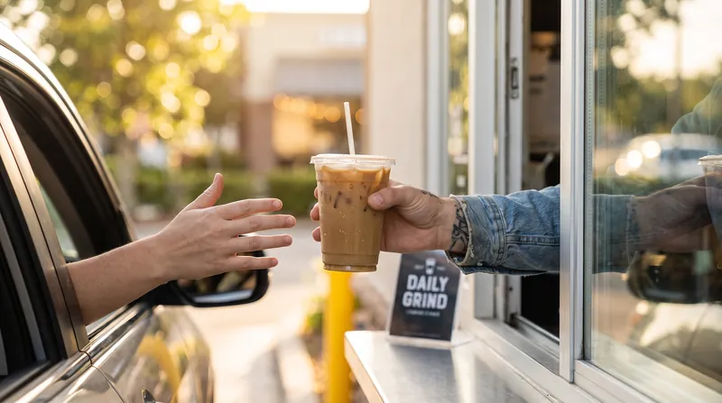 Coffee chains utilize small-footprint buildings to maximize drive-thru efficiency and speed of service.