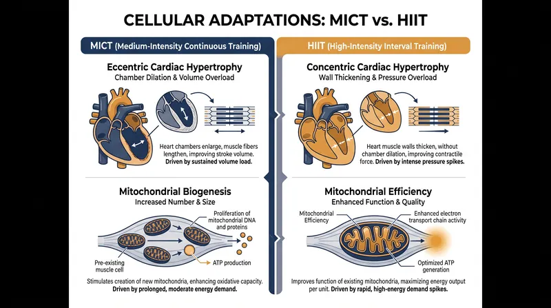 How different intensities signal the body to build different biological machinery.