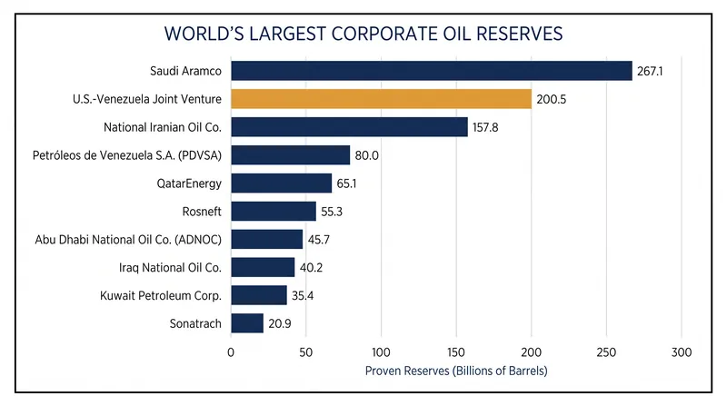 The new joint venture instantly becomes the second-largest corporate holder of proven oil reserves globally.