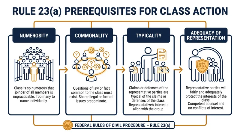 Every proposed class action must first satisfy the four universal prerequisites of Rule 23(a).