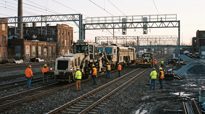 The nine-day outage allows crews to execute heavy track replacements that would otherwise take months of weekend closures.