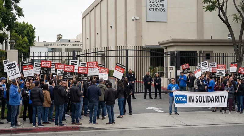 The Writers Guild of America argues the bond request is an intimidation tactic aimed at labor unions.