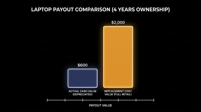 Actual Cash Value deducts depreciation from payouts, often leaving homeowners short of the funds needed to buy new replacements.