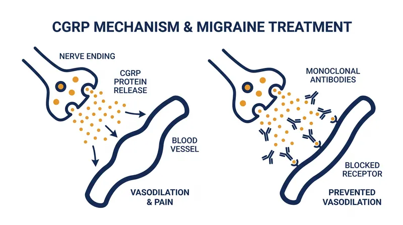 Unlike older drugs, CGRP inhibitors specifically target the biological pathway responsible for migraine pain.