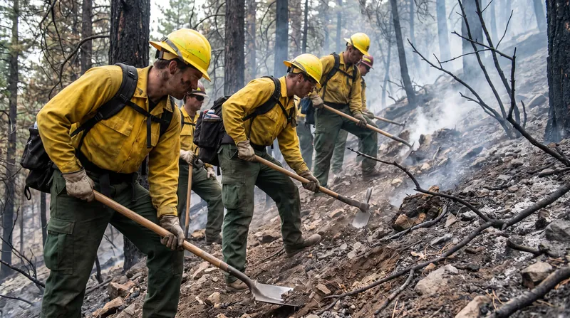 Over 1,900 personnel, including international crews and the National Guard, have been deployed to reinforce containment lines.