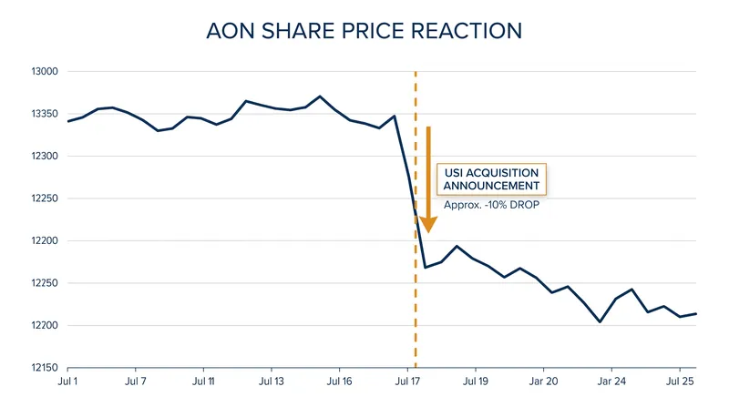Aon shares fell following the announcement as investors weighed the $17 billion price tag.