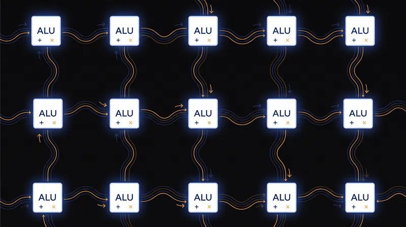 Systolic arrays allow TPUs to pass data directly between compute units, bypassing the memory wall.