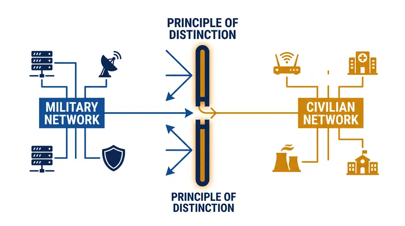 Cyber operations must adhere to the same principles of distinction and proportionality as kinetic strikes.