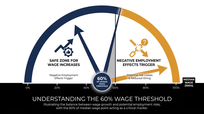 Economists warn that while moderate increases correct market distortions, pushing a wage floor past the local tipping point can trigger the job losses predicted by classical models.