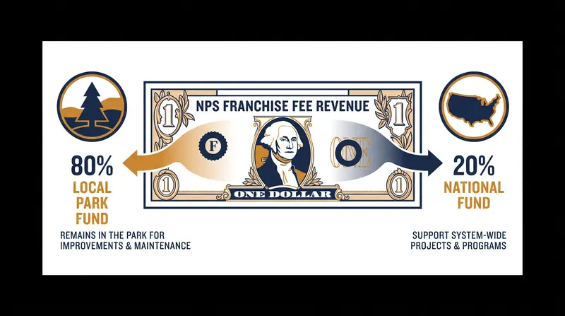 By law, the vast majority of concession franchise fees remain in the park where they were collected to fund local improvements.