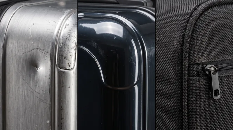 Each material fails differently under stress: aluminum dents, polycarbonate flexes, and nylon resists abrasion.