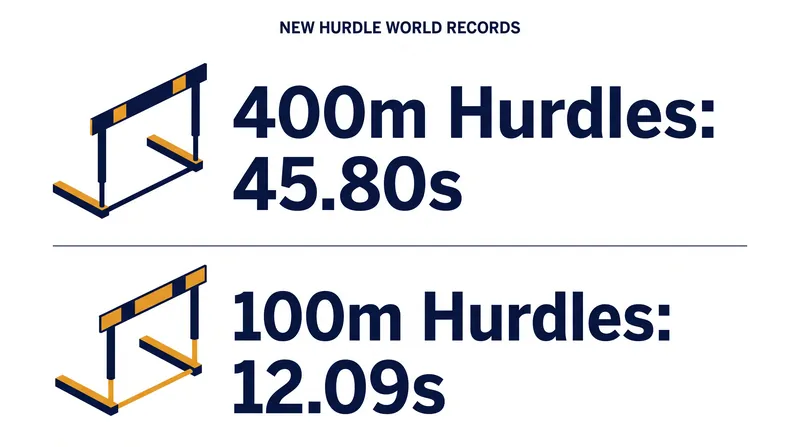 The new world record times set in Zurich.