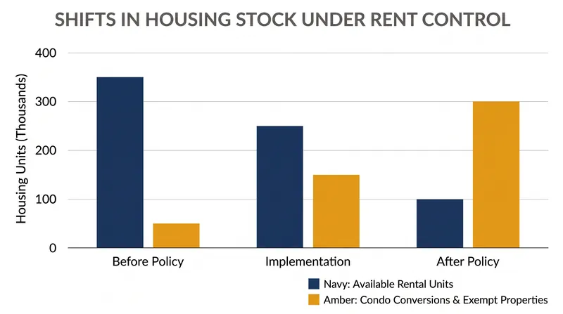 Economic evidence shows that strict rent caps can incentivize landlords to convert rental units into exempt condominiums.