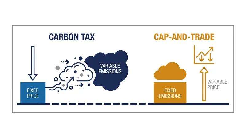 The fundamental economic trade-off: price certainty versus environmental certainty.