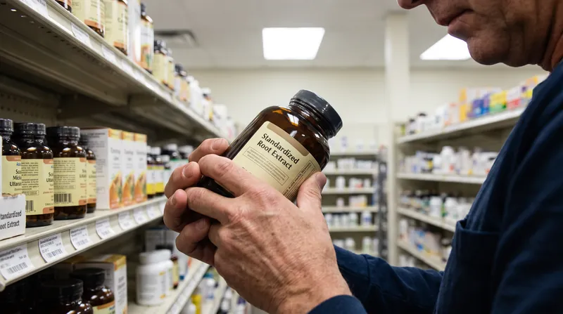 Clinical trials rely on standardized root extracts rather than generic powders to ensure efficacy.