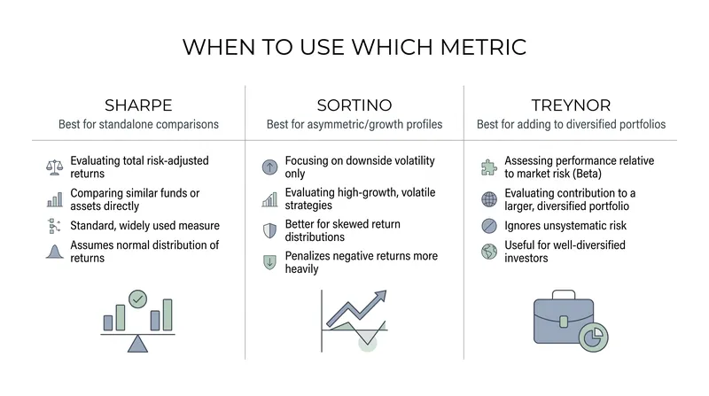 Selecting the correct risk metric depends entirely on the investor's broader portfolio strategy.