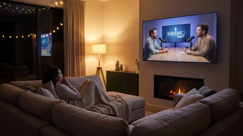 Video podcasts are increasingly competing with linear television for living room screen time.