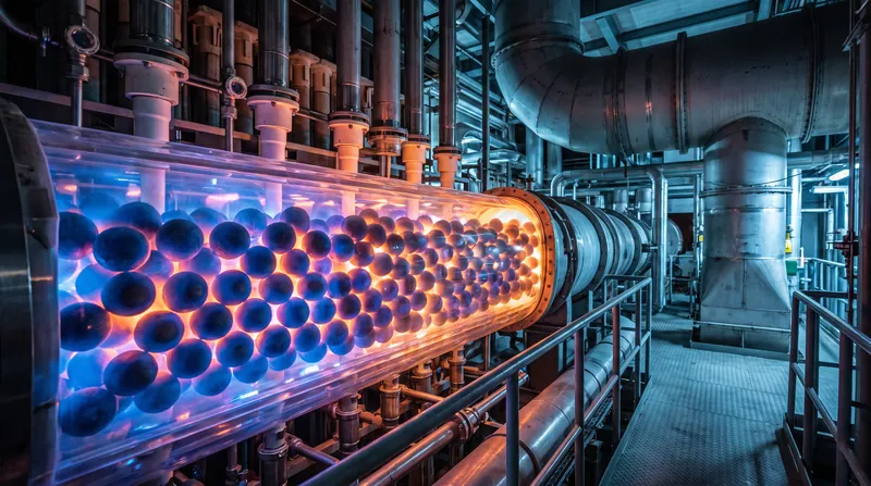 TRISO particles are embedded into graphite spheres, known as pebbles, which can be continuously circulated through high-temperature gas reactors.