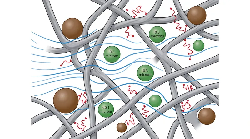 How HEPA filters capture particles smaller than the gaps between their fibers.