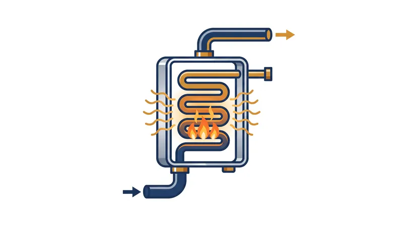 Tankless systems flash-heat water on demand, eliminating standby heat loss but requiring massive instantaneous power.