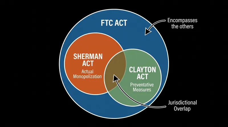 The FTC Act's broad prohibition on 'unfair methods' encompasses violations of the Sherman and Clayton Acts.