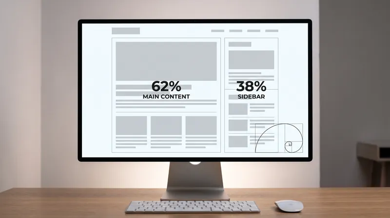In digital interfaces, the ratio provides a reliable constraint for dividing screen real estate.