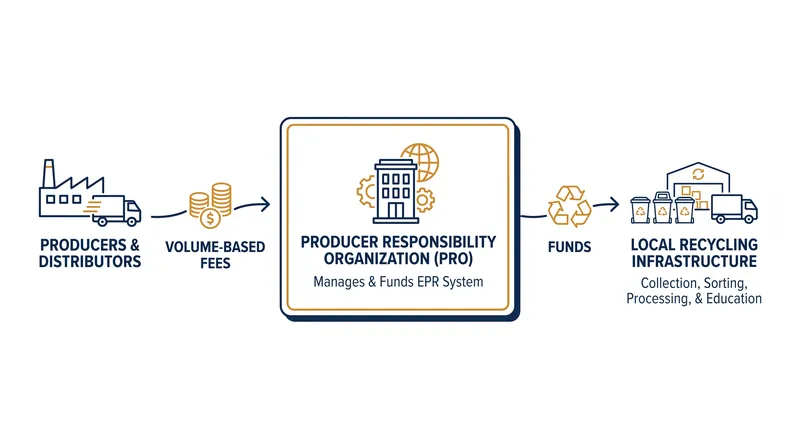 How Oregon's Recycling Modernization Act shifts waste management costs to producers.