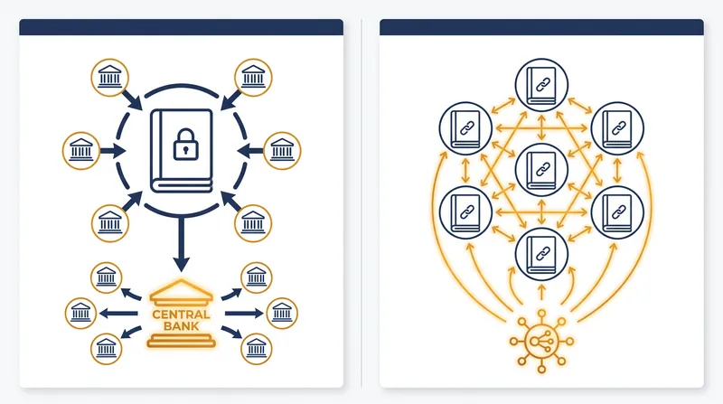 Moving central bank money 'on-chain' would shift settlement from centralized ledgers to distributed networks.