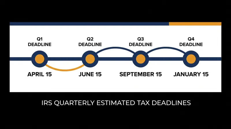 Independent contractors must remit estimated tax payments four times a year to avoid penalties.
