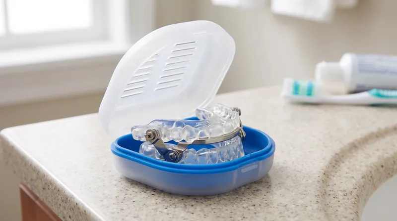 Custom-fitted oral appliances work by gently holding the lower jaw forward to prevent the airway from collapsing.