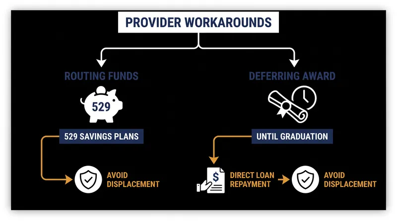 Scholarship providers are increasingly using alternative disbursement methods to ensure their funds benefit the student rather than the institution.